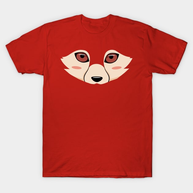 Cute Fennec Fox Face Easy Halloween Costume Gift T-Shirt by HCMGift